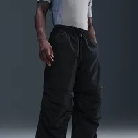 Nike Tech мужские Woven Convertible оверсайз Pants цвет черный