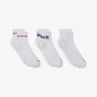 Nike Everyday Plus Cushioned тренировочные Ankle носки (3 пары) многоцветный