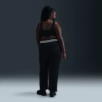 Nike Sportswear Phoenix Fleece женская С высокой Талией Wide-Leg Graphic Pants (большие размеры) цвет черный