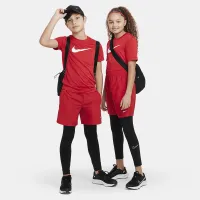 Nike Multi Big детские (для мальчиков) Dri-FIT тренировочные шорты цвет красный
