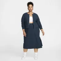 Nike Sportswear Chill Rib женская Slim Midi юбка (большие размеры) синий