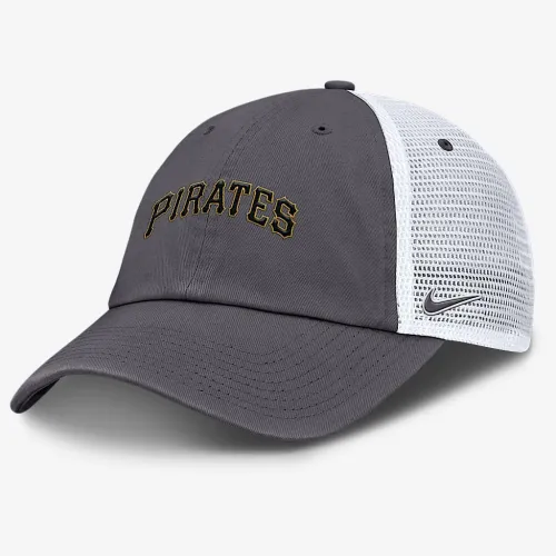 Pittsburgh Pirates Wordmark Club чоловічі Nike MLB Trucker Adjustable Hat колір сірий