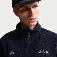 Nike ACG USA чоловічі Therma-FIT ADV Windproof Full-Zip Fleece Куртка блакитний