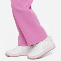 Nike Sportswear Club Fleece Big детские (Girls') Wide-Leg Pants Pink