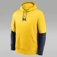 Michigan Wolverines Sideline Team Issue Club чоловічі Nike College Pullover Толстовка з капюшоном Yellow
