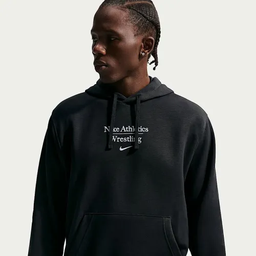 Nike мужские Wrestling Pullover Толстовка с капюшоном цвет черный