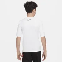 Nike Swim Scribble Big детские (для мальчиков) Short-Sleeve Hydroguard цвет белый