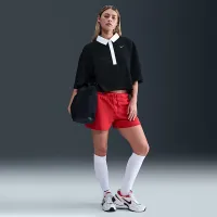 Nike Sportswear жіноча оверсайз Short-Sleeve Polo Top колір чорний
