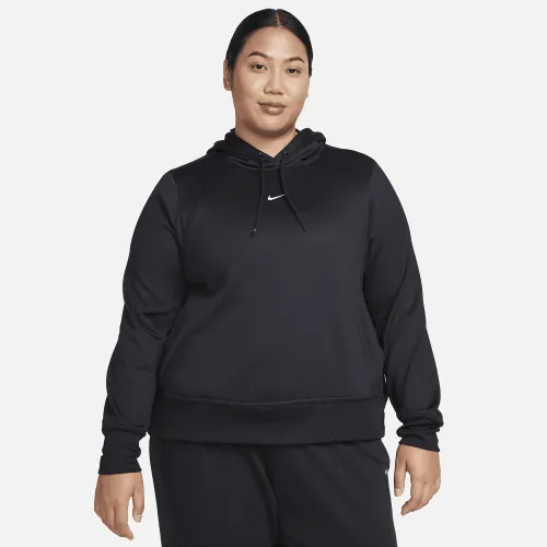 Nike Therma-FIT One жіноча Pullover Толстовка з капюшоном (великі розміри) колір чорний