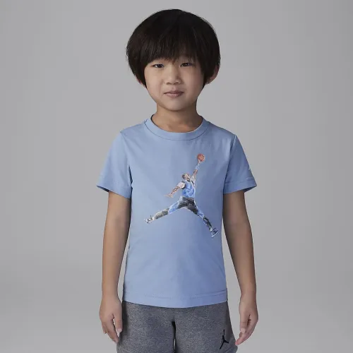Nike Jordan Watercolor Jumpman Toddler Graphic футболка синий