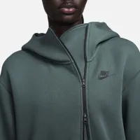 Nike Sportswear Tech Fleece женская оверсайз Full-Zip Толстовка с капюшоном Cape цвет зеленый