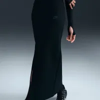 Nike Sportswear Tech Fleece женская Slim Maxi юбка цвет черный