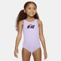 Nike Swim Little детские (Girls') U-Back One-Piece Swimsuit цвет фиолетовый