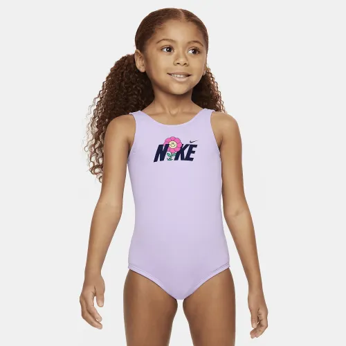 Nike Swim Little детские (Girls') U-Back One-Piece Swimsuit цвет фиолетовый