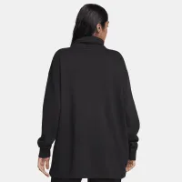 Nike Sportswear Club Fleece жіноча оверсайз Mock-Neck світшот колір чорний
