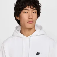Nike Club чоловічі Pullover Fleece Толстовка з капюшоном колір білий