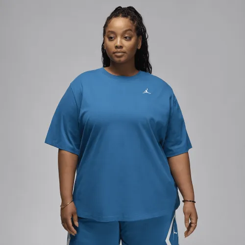 Nike Jordan Essentials жіноча Girlfriend футболка (великі розміри) блакитний