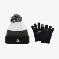 Nike Big детские ACG Pom Beanie набор цвет черный