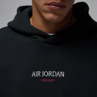 Nike Air Jordan Wordmark чоловічі Chicago Fleece Pullover Толстовка з капюшоном колір чорний