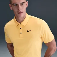Nike Tour чоловічі Dri-FIT Heatheколір червоний для гольфу Polo колір коричневий
