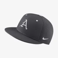 Arkansas Nike College Fitted Baseball Hat Red