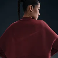 Nike Prima женская Dri-FIT оверсайз Crew-Neck Cropped Top цвет красный