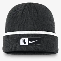 Chicago цвет белый Sox Terra мужские Nike MLB Cuffed Beanie цвет черный