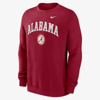 Alabama Crimson Tide Arched Seal мужские Nike College Pullover Crew цвет красный