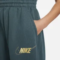 Nike Sportswear Club Fleece Big детские (Girls') Loose Pants цвет зеленый