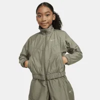 Nike Sportswear Windrunner Big детские (Girls') Loose Куртка цвет зеленый