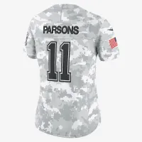 Micah Parsons Dallas Cowboys Salute to Service Women’s Nike Dri-FIT NFL Limited Jersey цвет белый