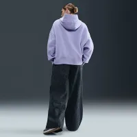 Nike Sportswear Phoenix Fleece женская Over-оверсайз Толстовка с капюшоном цвет фиолетовый