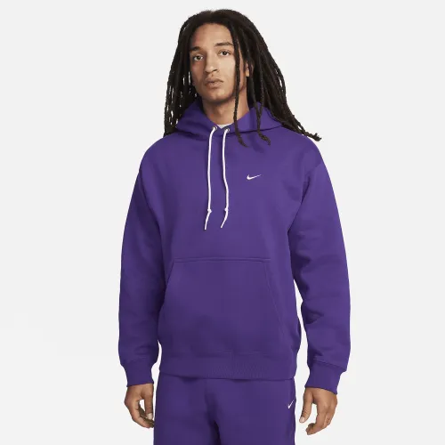 Nike Solo Swoosh чоловічі Fleece Pullover Толстовка з капюшоном колір фіолетовий
