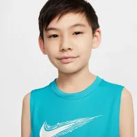 Nike Multi Big дитячі (для хлопчиків) Dri-FIT Sleeveless Shirt колір зелений