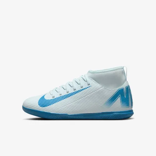 Nike Jr. Mercurial Superfly 10 Club Little/Big детские IC High-Top Soccer Кроссовки синий