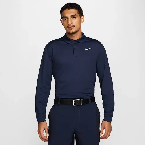 Nike Dri-FIT Victory мужские Long-Sleeve для гольфа Polo синий