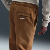 Nike Club чоловічі Fleece Bungee Pants колір коричневий