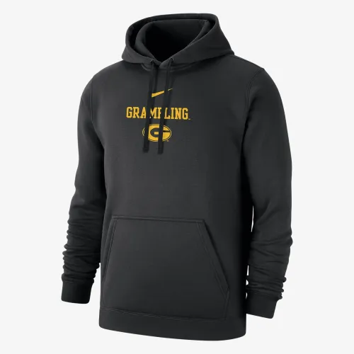 Grambling State Club Fleece чоловічі Nike College Толстовка з капюшоном колір чорний