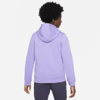 Liverpool FC Club Fleece Third Big дитячі (для хлопчиків) Nike Soccer Full-Zip Толстовка з капюшоном колір фіолетовий