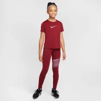 Nike One Classic Big дитячі (Girls') Dri-FIT Top колір червоний