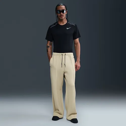 Nike Tech мужские Wide-Leg Fleece Pants цвет коричневый