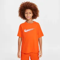 Nike Multi Big дитячі (для хлопчиків) Dri-FIT Short-Sleeve Top Orange