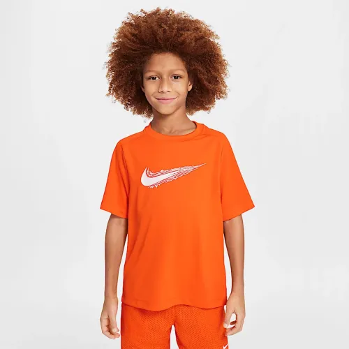 Nike Multi Big дитячі (для хлопчиків) Dri-FIT Short-Sleeve Top Orange