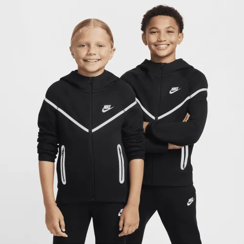 Nike Sportswear Tech Fleece Big дитячі (для хлопчиків) Reflective Full-Zip Толстовка з капюшоном колір чорний