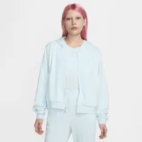 Nike Sportswear Chill Terry женская Loose Full-Zip French Terry Толстовка с капюшоном синий