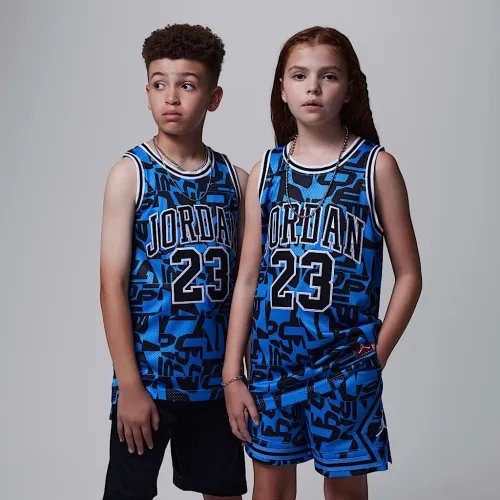 Nike Jordan23 Big детские Printed Jersey синий