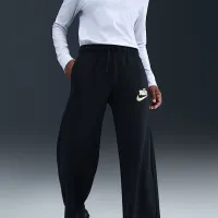 Nike Sportswear Club Fleece женская Mid-Rise Wide-Leg Pants цвет черный