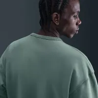 Nike Solo Swoosh чоловічі Fleece Crew колір сірий