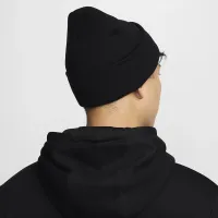 Nike Peak Swoosh Beanie колір чорний