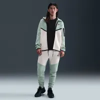 Nike Tech мужские Full-Zip Windrunner Толстовка с капюшоном цвет серый